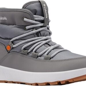 Columbia Gray and Orange High-Top Sneakers